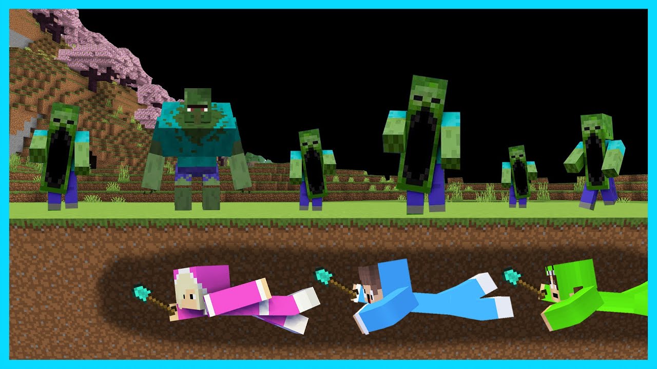 MIPAN & ZUZUZU BERTAHAN DARI KIAMAT ZOMBIE MUTANT MENGERIKAN DI MINECRAFT! ZOMBIE TERKUAT