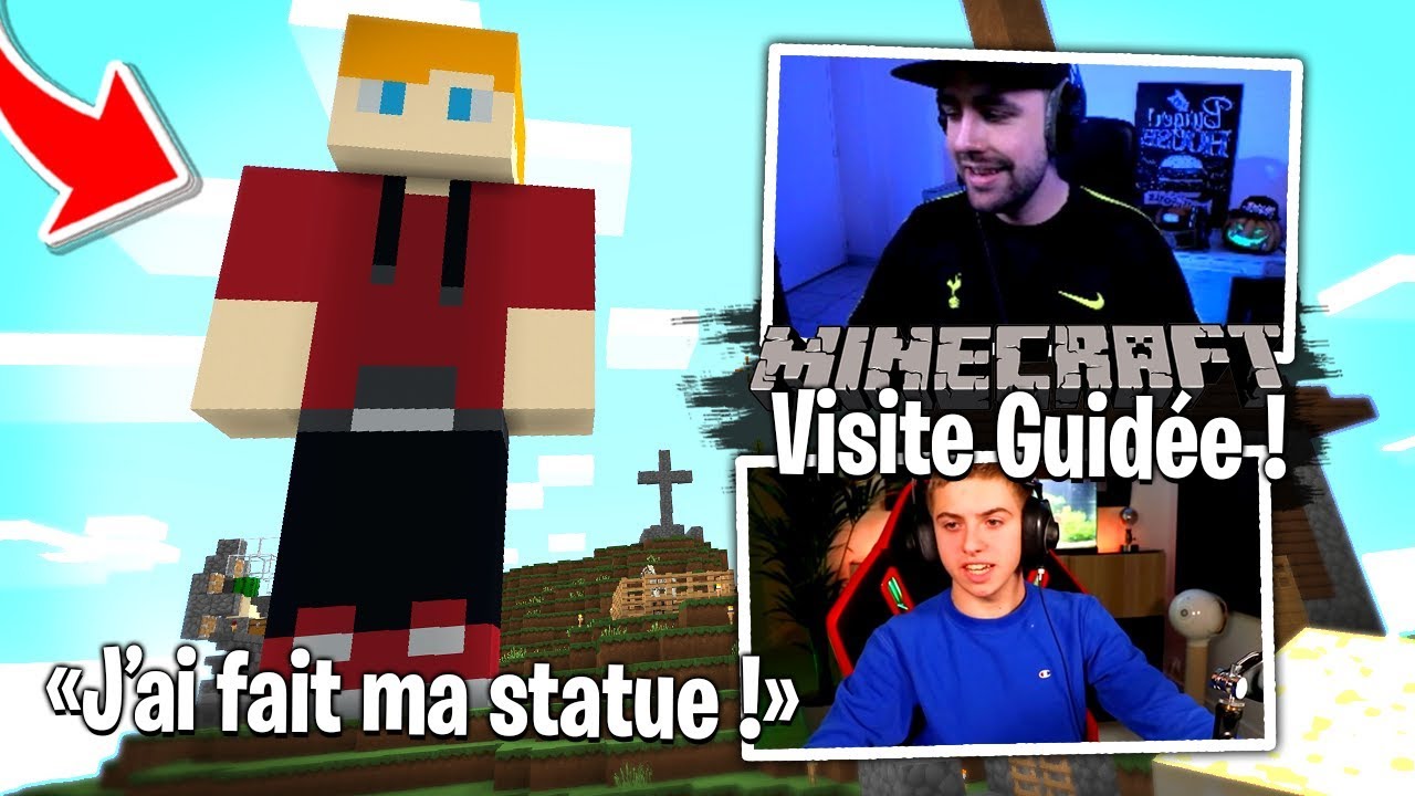 Michou me fait une visite guidée du serveur Team Croûton Minecraft !