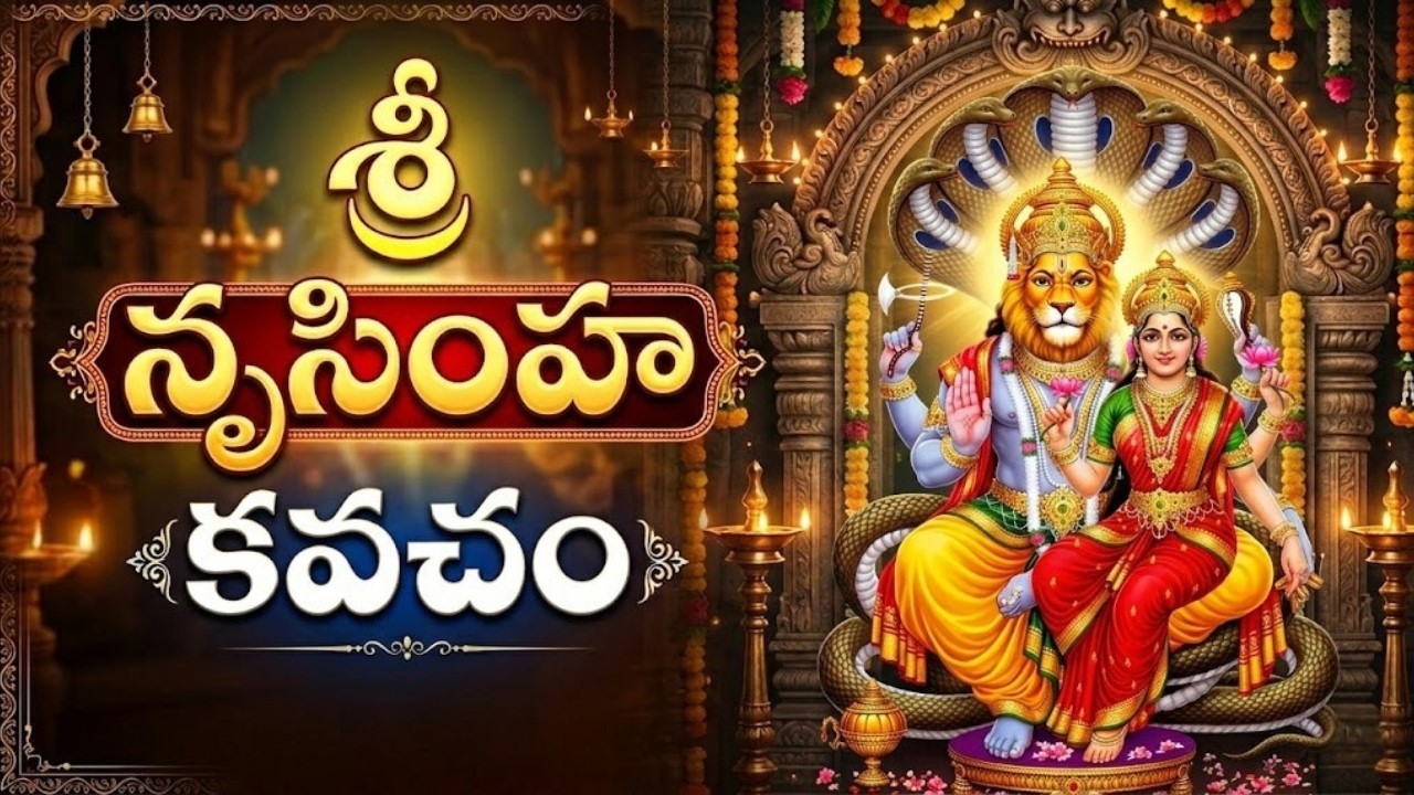 శ్రీ నృసింహ కవచం - సకల కష్టాలను తొలగించే శక్తివంతమైన స్తోత్రం | Sri Narasimha Kavacham