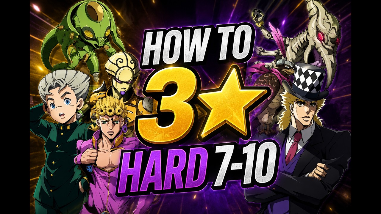 Как пройти на 3 звезды уровень Hard 7-10 &mdash; JoJo's Bizarre Adventure: Golden Spirit