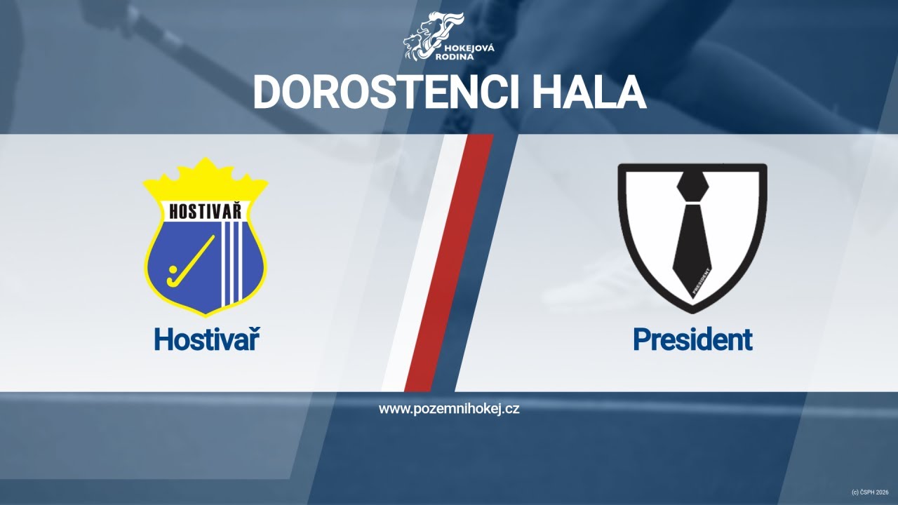 Hostivař - President 25.1.2026 12:00 Dorostenci hala
