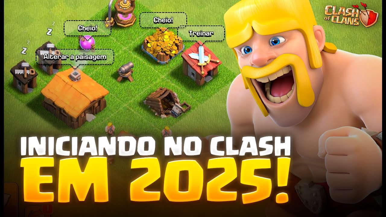 EP#1 - UPANDO UMA VILA DO ZERO! INICIANDO BEM NO CLASH OF CLANS EM 2025!