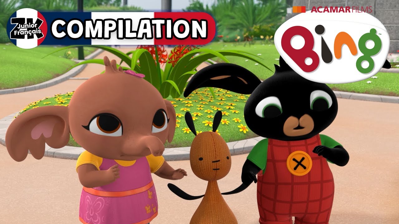 Amusement au parc | Pique-nique avec Bing | ZeeKay Junior Français