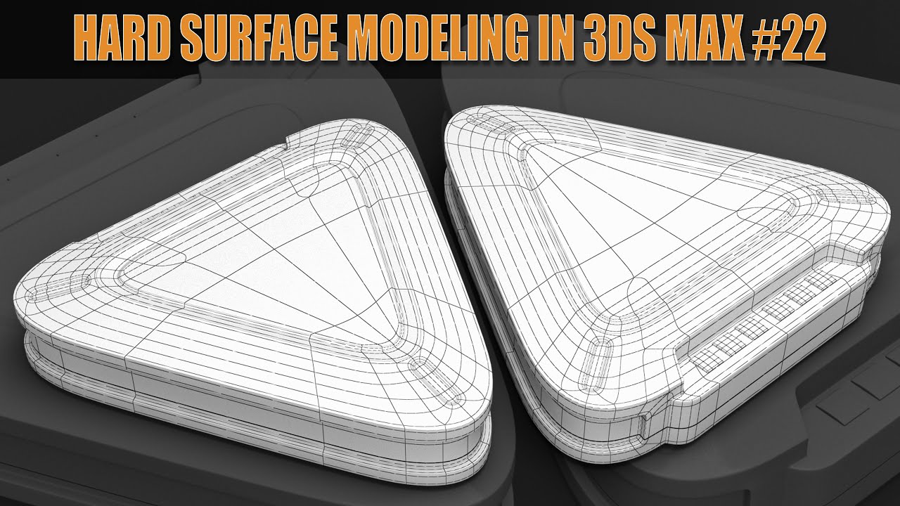 Topology Hard Surface: Topology of Triangle sci-fi In 3ds Max || N°_37