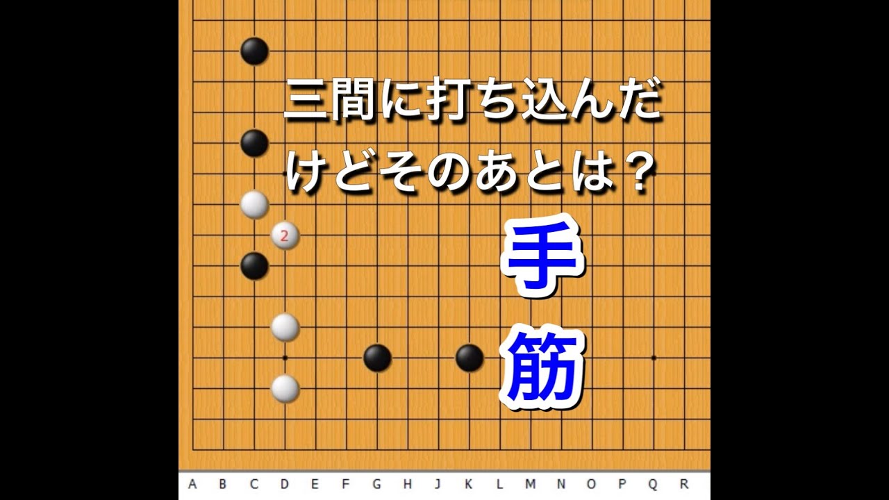 【囲碁】手筋講座～三間への打ち込み～実践頻出型～No209～