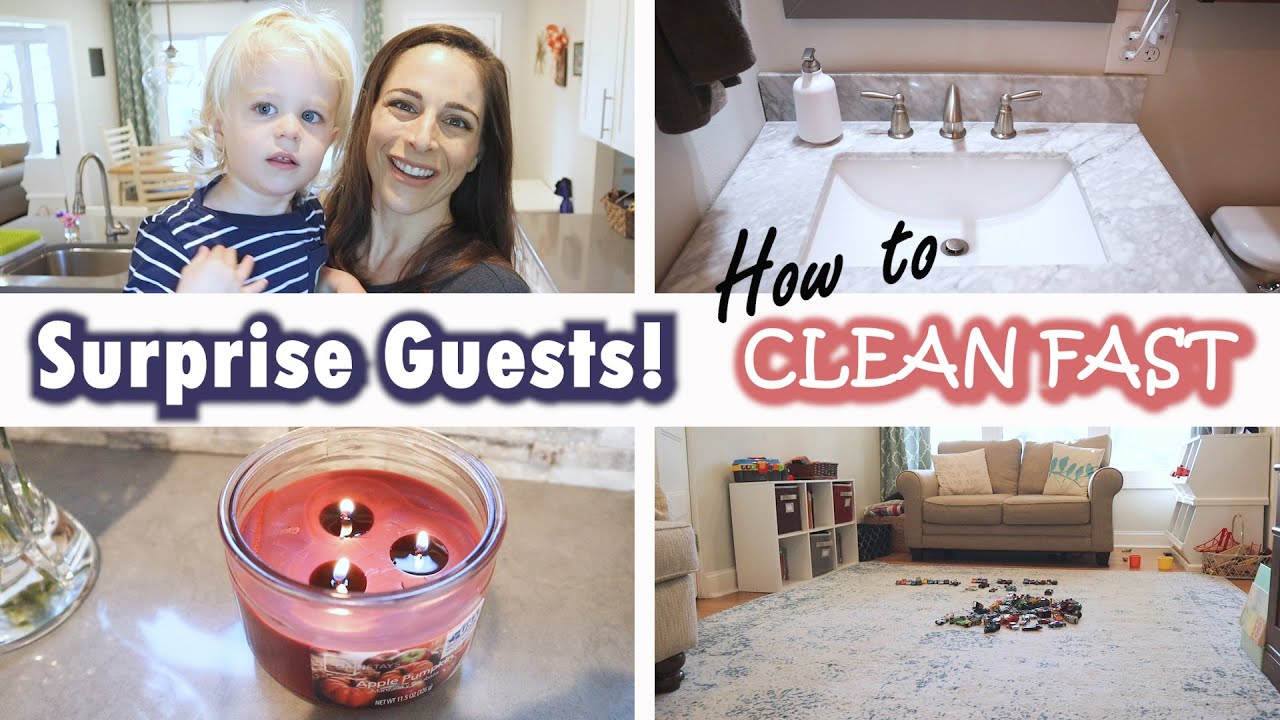 CLEANING FOR GUESTS! | Speed cleaning | How to Clean up Fast!