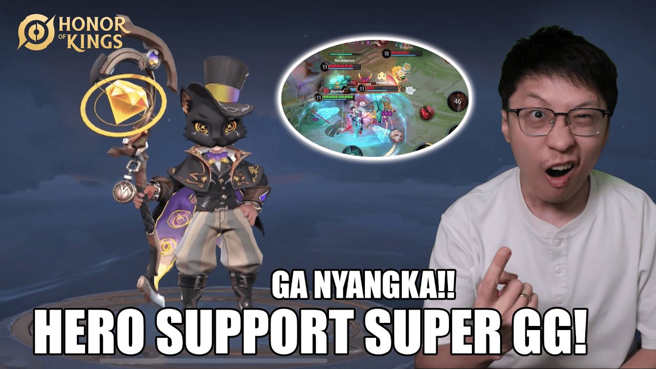 HOK UPDATE BESAR2AN!! KITA COBA HERO SUPPORT SUPER GG GUIGUZI!! - Honor of Kings Indonesia