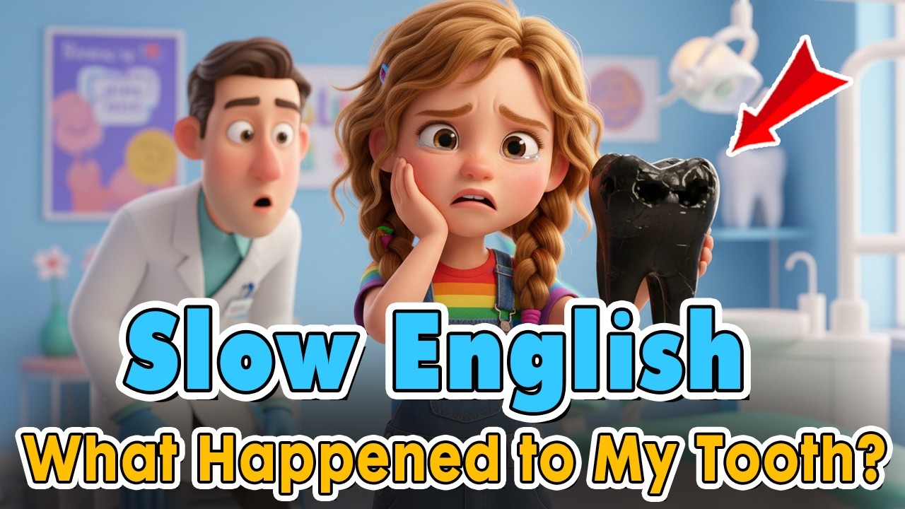 Oh No! My Black Tooth! | Easy English Listening Practice Story (A2 Level)