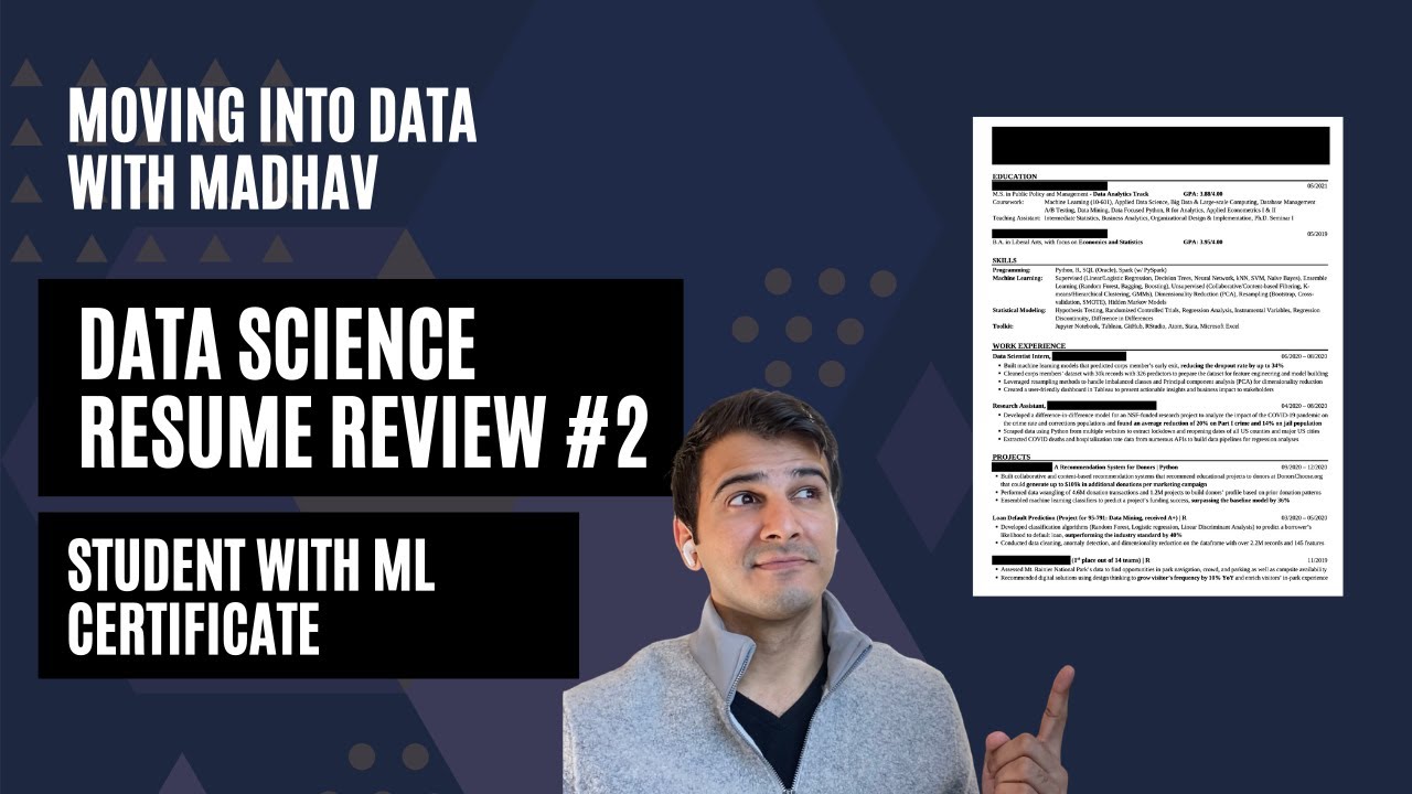Data Science Resume Review #2 (Grad Student)