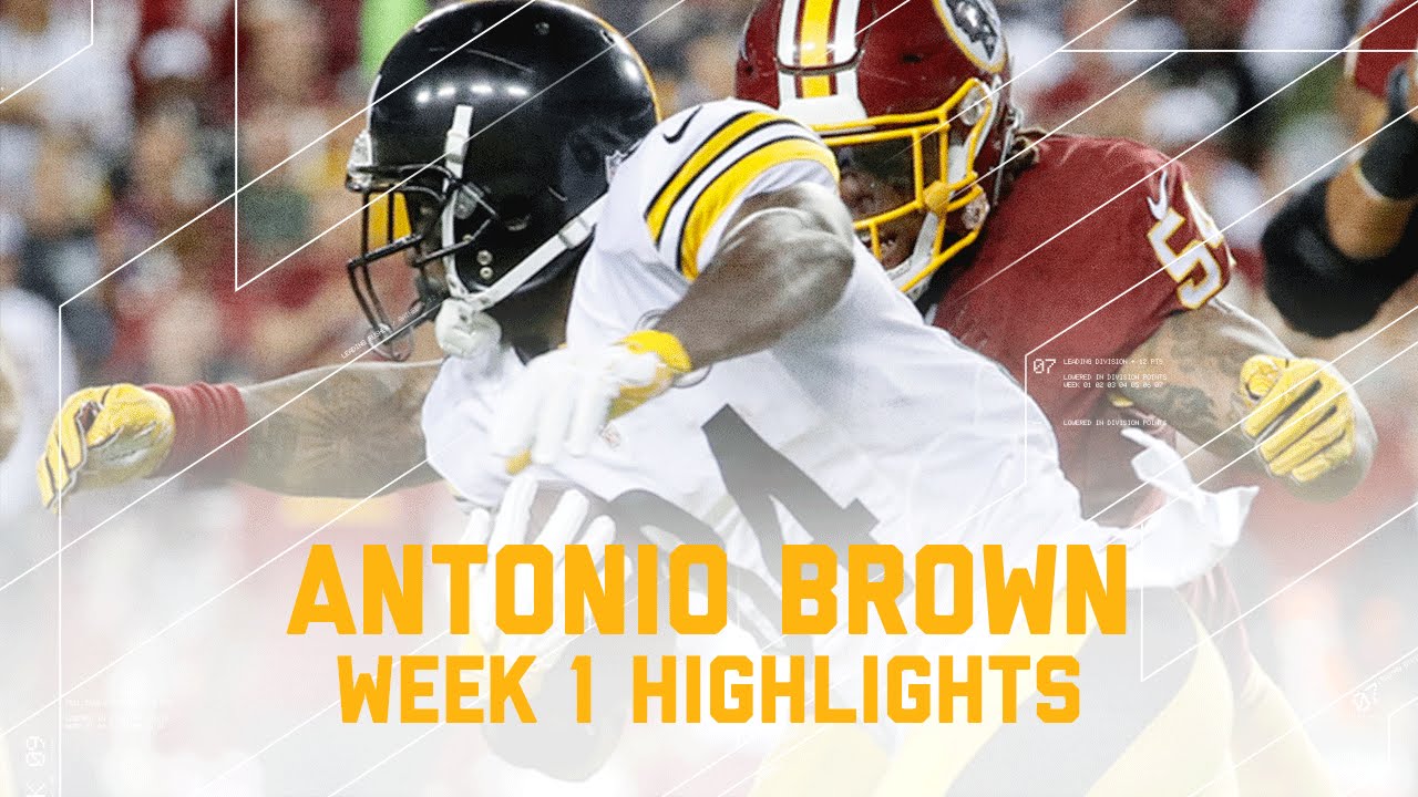 Every Antonio Brown Catch | Steelers vs. Redskins | NFL Week 1 Player Highlights