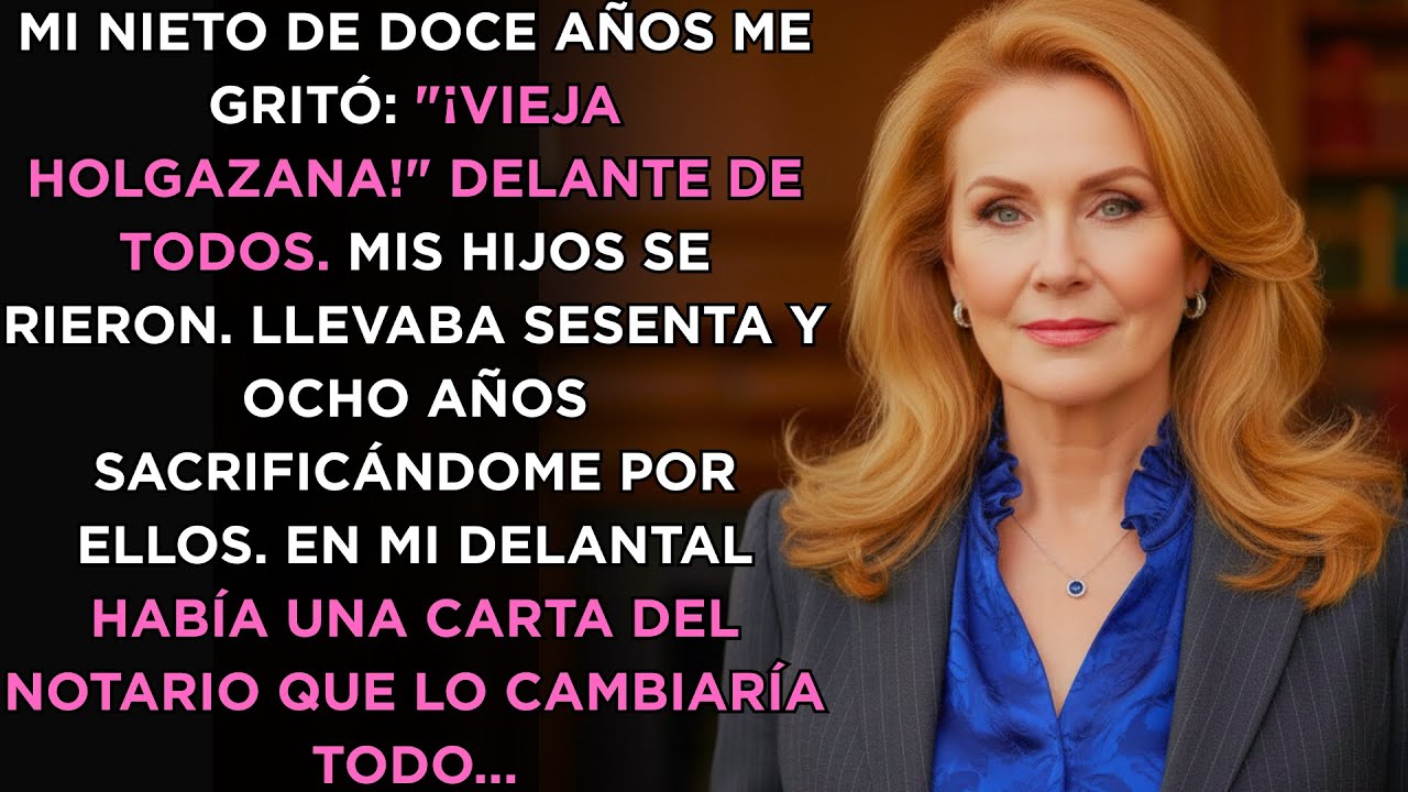 Mi Nieto Gritó «Viejo Holgazán» Y Toda Mi Familia Se Rio, Sin Saber Que...