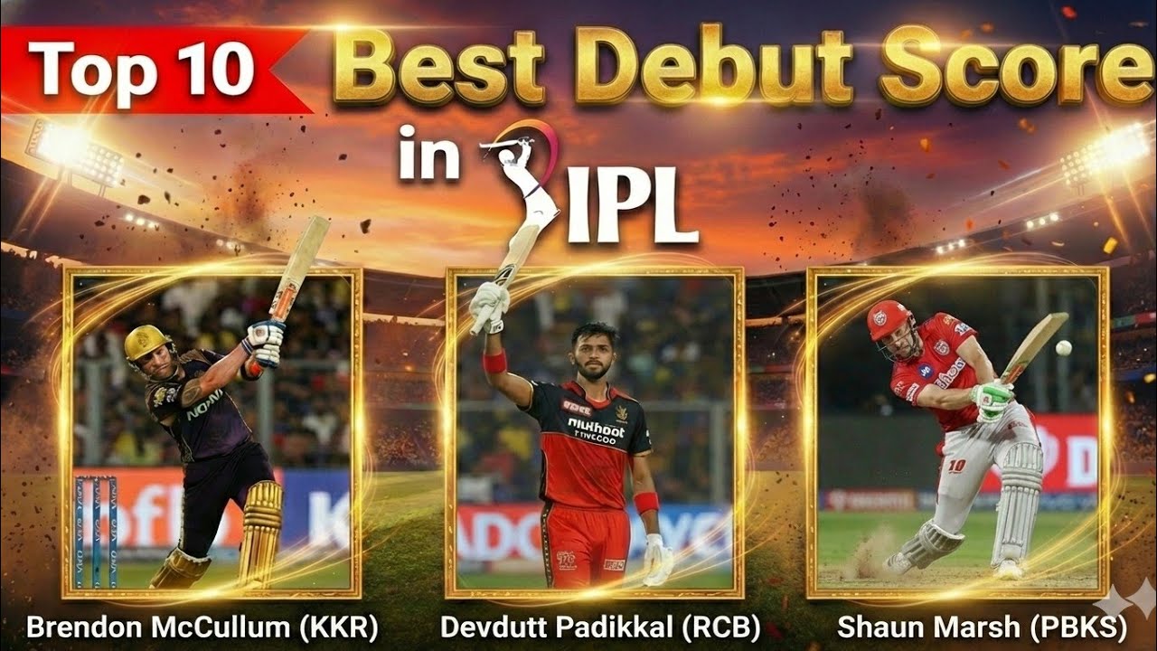 Top 10 Best Debut Score in IPL 🔥 | IPL Debut Records | First Match धमाका