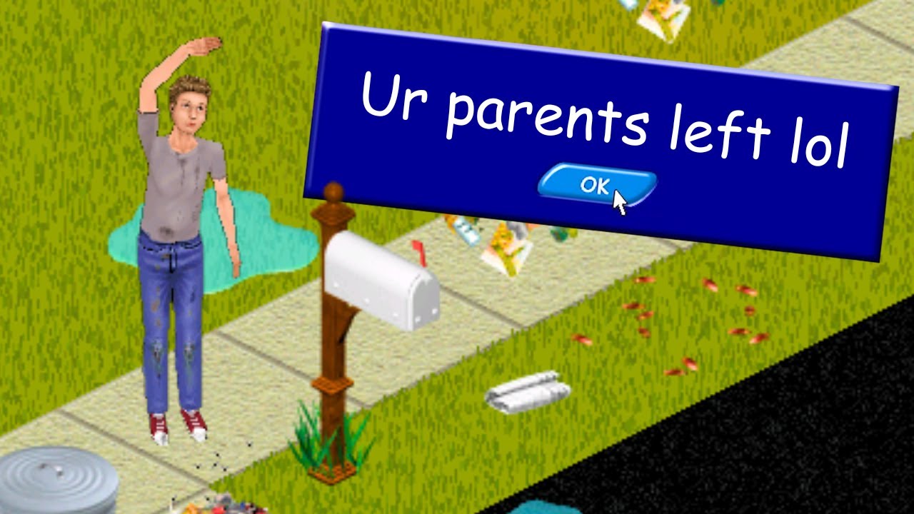 Что происходит, когда ребенок живет один в The Sims 1?