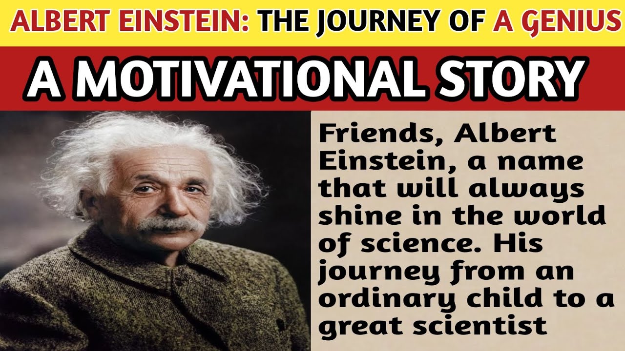 Albert Einstein: The Journey of a Genius.English learning practice. @EnglishAvenue.