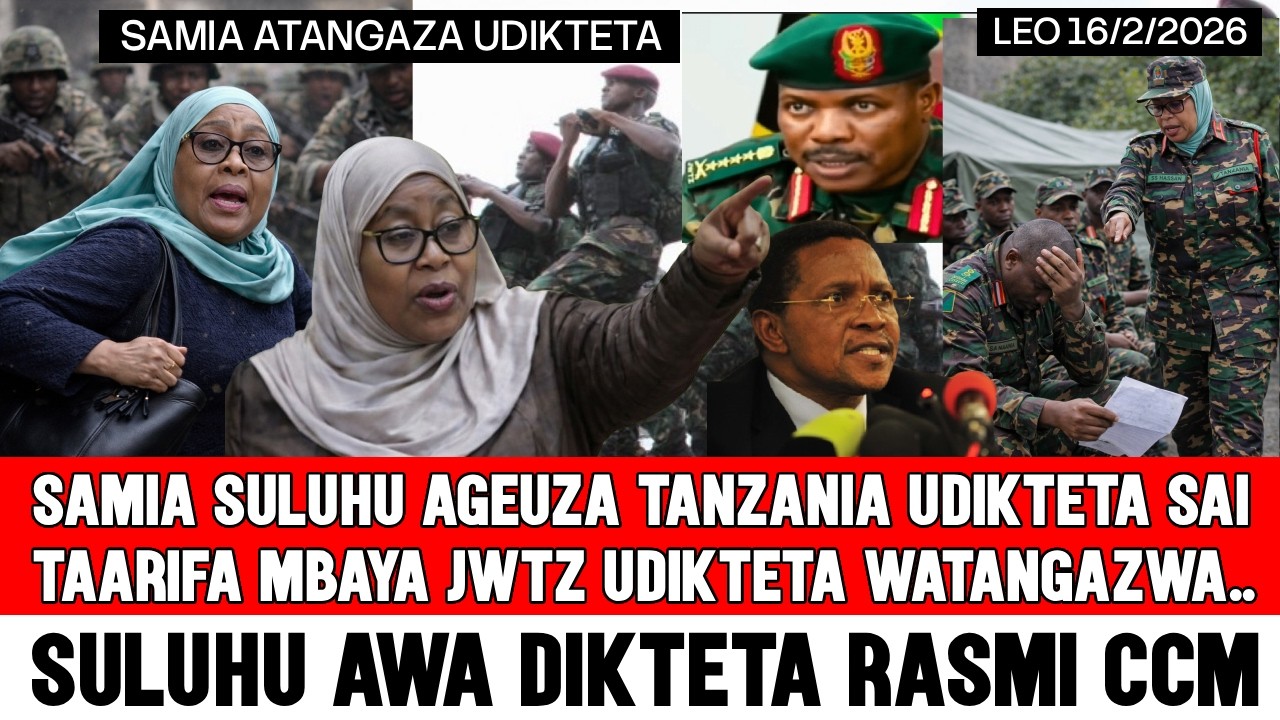 🔴Samia Suluhu Atangaza Udikteta Tanzania, JWTZ washtuka, Gazeti la Kimataifa Latoa Tuhuma Hizi nzito