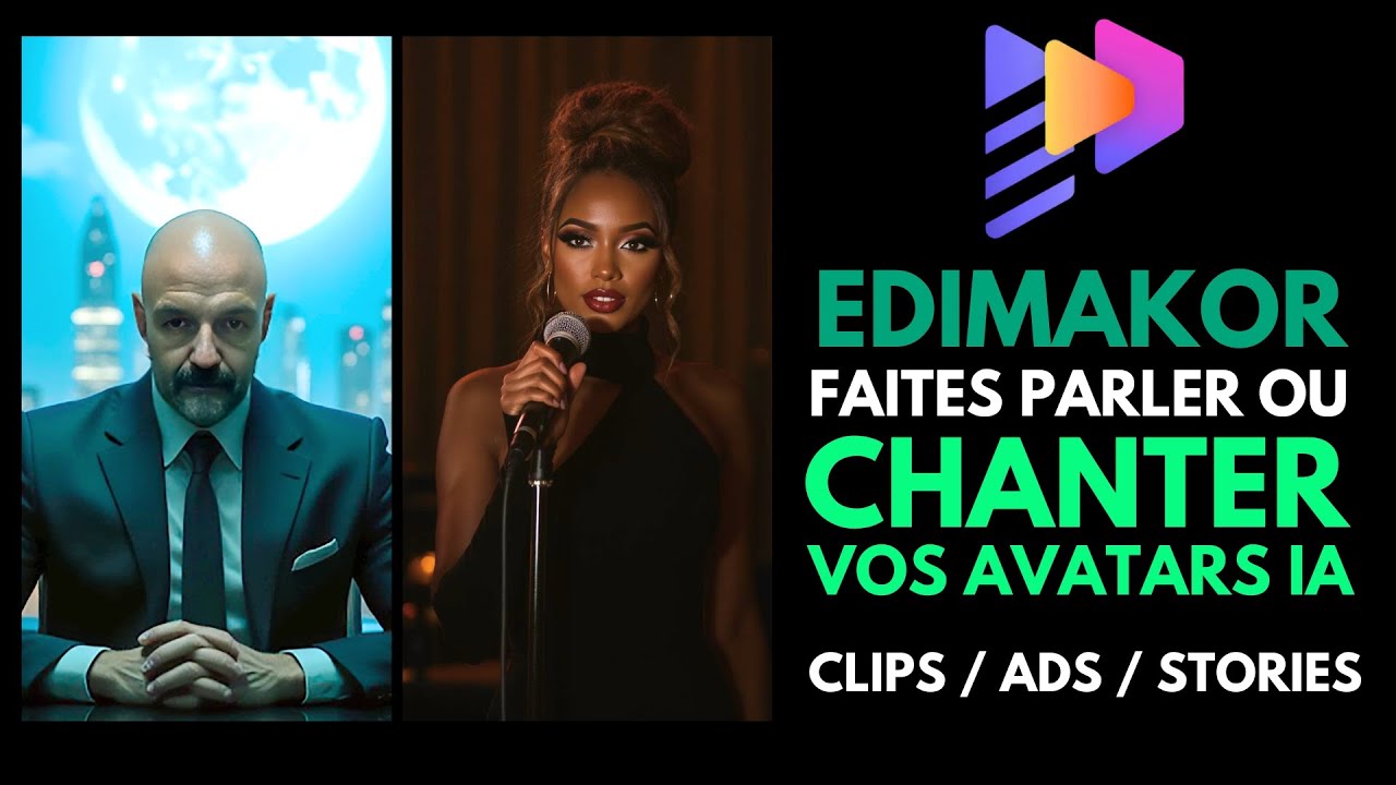 🧑‍💻 Créez un Avatar PARLANT ou CHANTANT avec Edimakor – Tuto Complet
