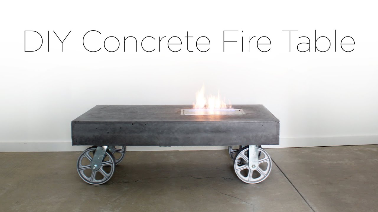 DIY Concrete FireTable