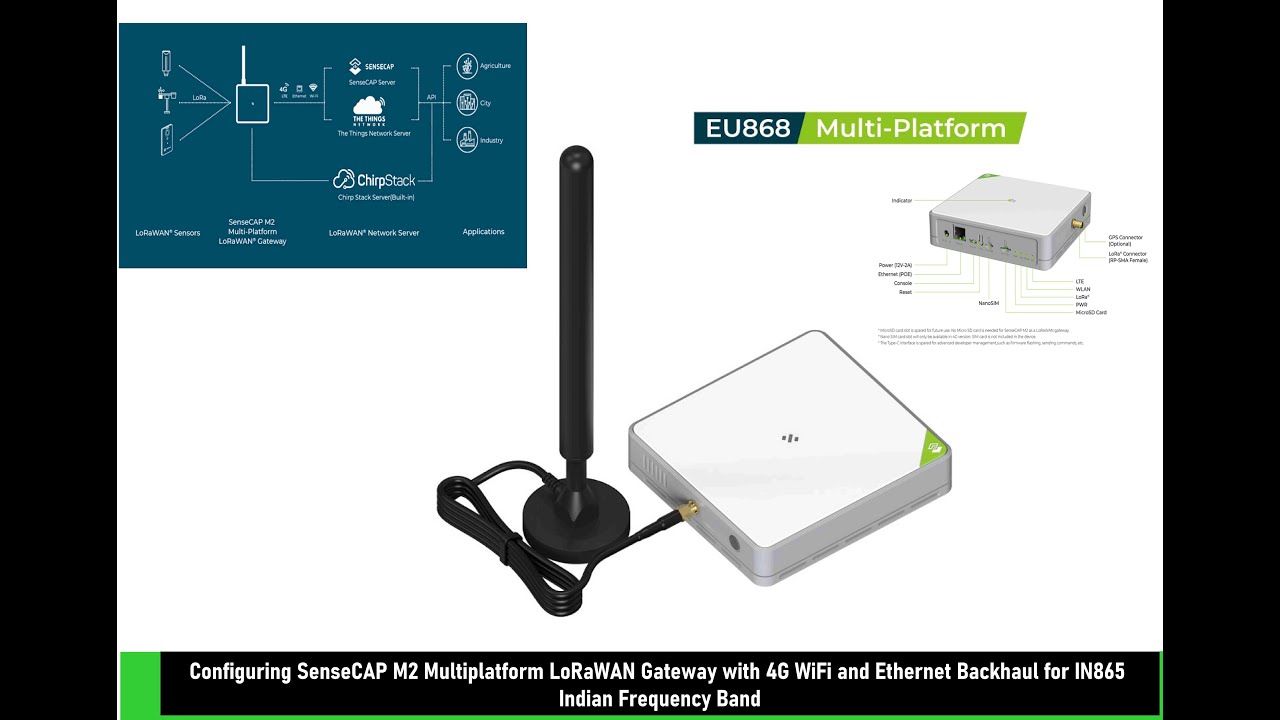 Configuring the SenseCAP M2 LoRaWAN Gateway with 4G Backhaul for the IN865 Indian Frequency Band