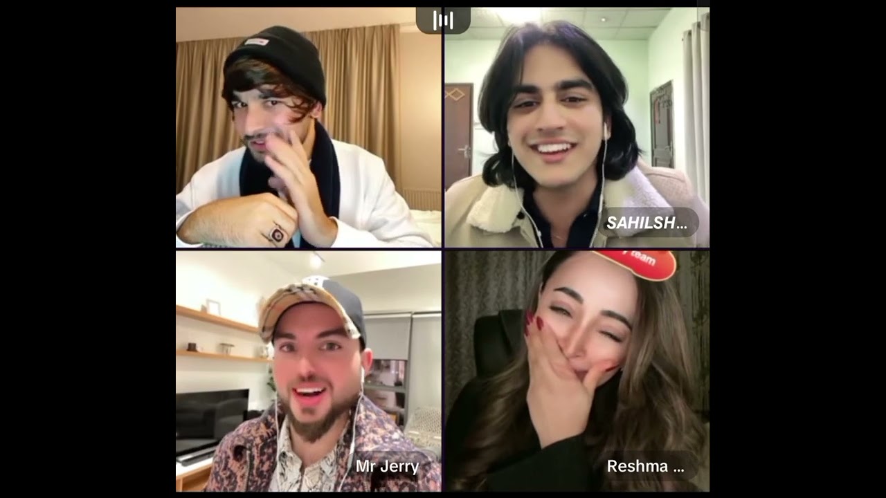 waliullah very funny tik tok live with Jerry #reshma #sahil