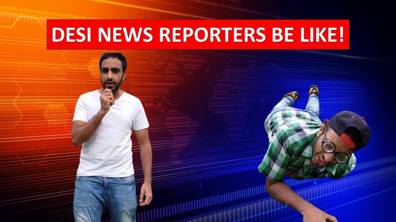 DESI NEWS REPORTERS BE LIKE | COMEDY SKIT | HUSSAM