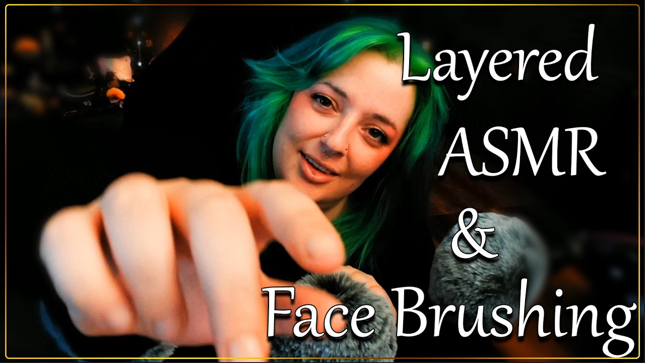 Layered ASMR & Face Brushing to Send You to Sleep [No Talking]