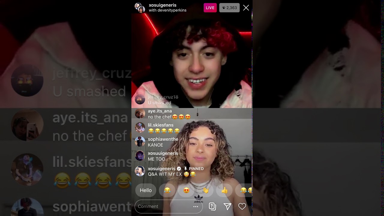 Sui Generis & Ex Girlfriend (Devinity) Talking On Live😱