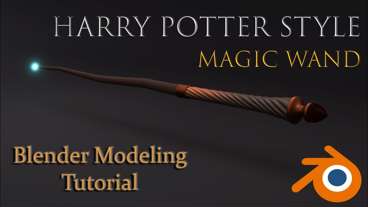 Making A Harry Potter Style Magic Wand | Blender Modeling Ideas