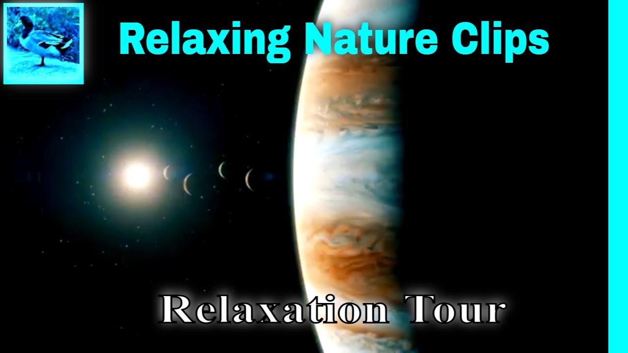 🔵Jupiter Relaxation Tour With Calm Ambient Music | Stress Relief In Minutes | Relaxing Nature Clips