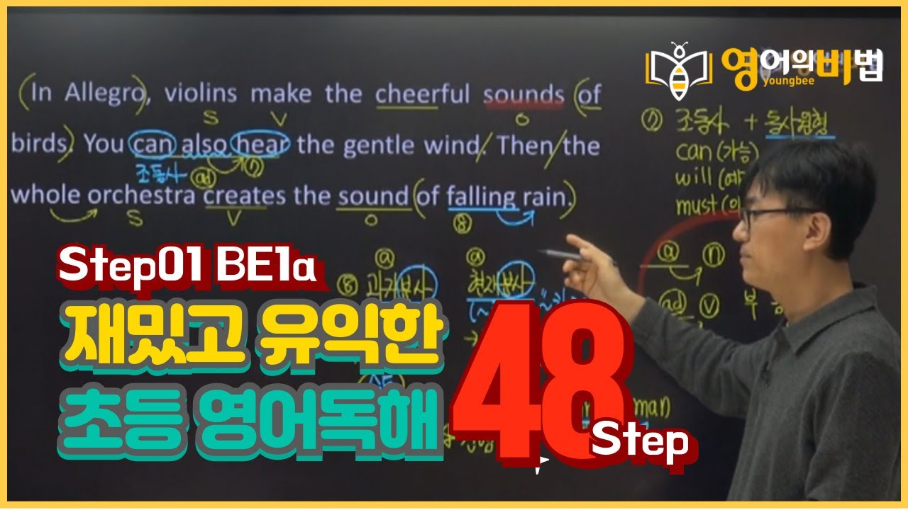 초등영어 구문독해 BE1a Step01 02과