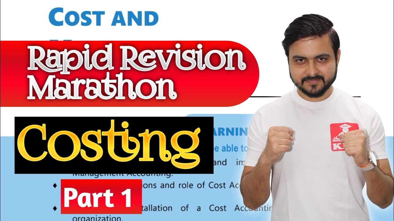 Costing - Rapid Revision Marathon 🔥 - One Shot CA Inter September 2025