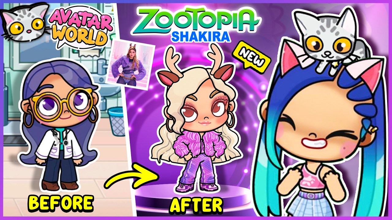 🔥✨ FREE! I TURN Avatar World Characters into CELEBRITIES! Extreme Makeover Part 1
