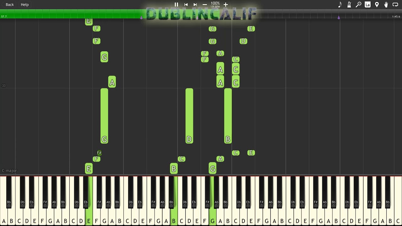 Mega Man 3 - Hard Man Theme Piano Tutorial Synthesia