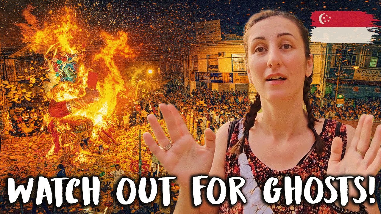 Я встретил настоящего привидения на фестивале Hungry Ghost! 🇸🇬
