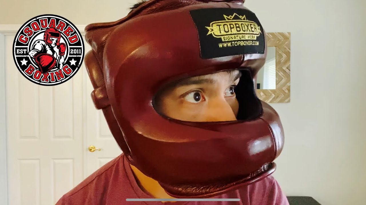 Top Boxer Face Saver Headgear REVIEW- HEAVY, BUT GREAT QUALITY AND PROTECTION!