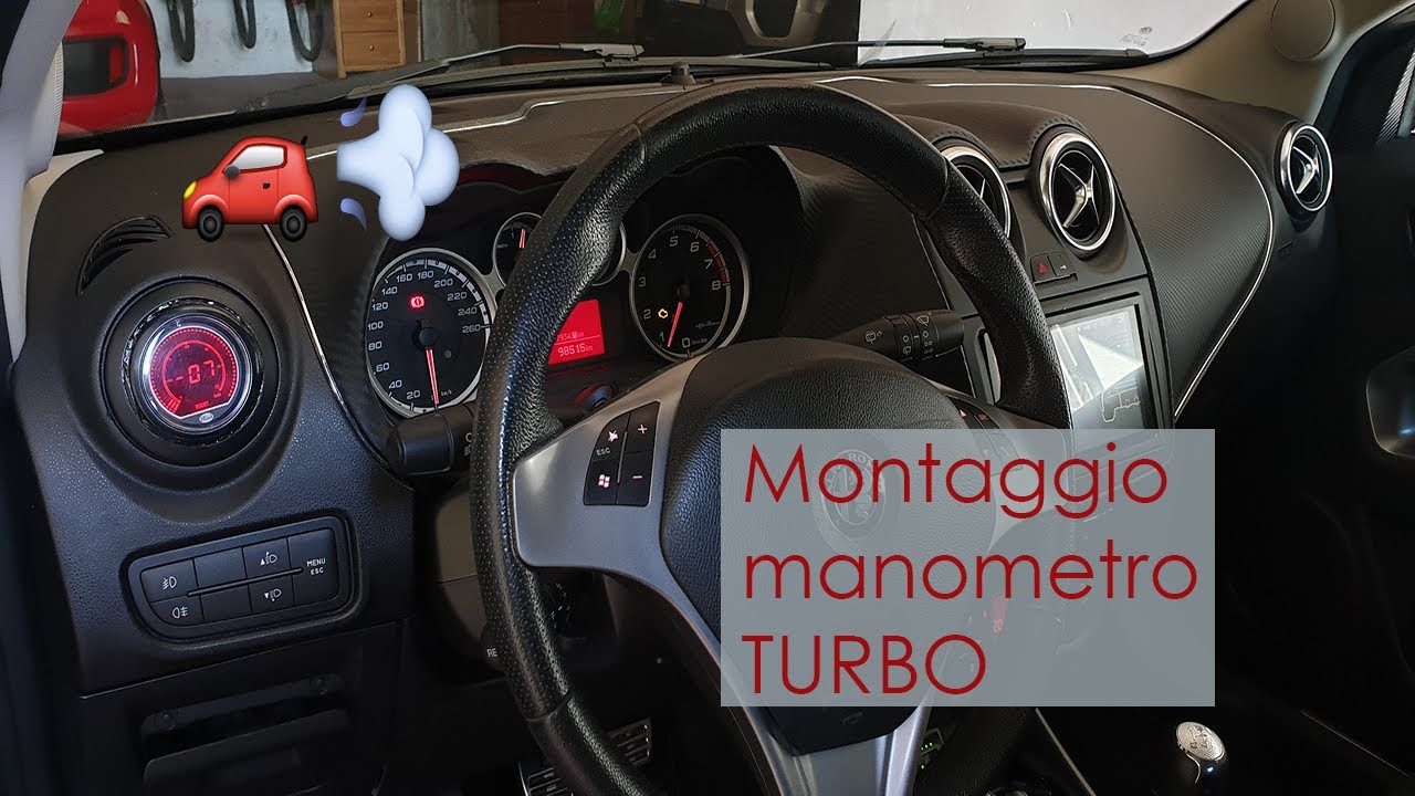Montaggio Manometro Pressione Turbo Alfa Romeo MiTo [How To Install Turbo Pressure Gauge]