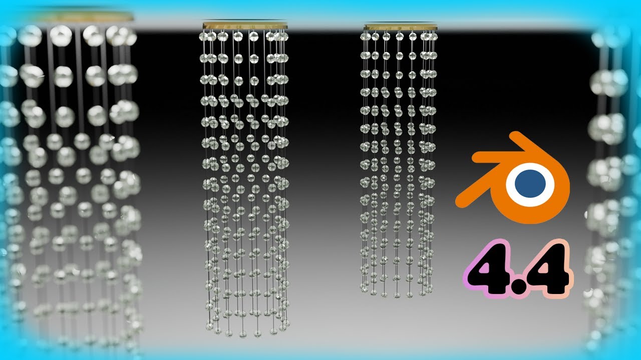(#87) Blender Tutorial: How to make a Chandelier. Cycles