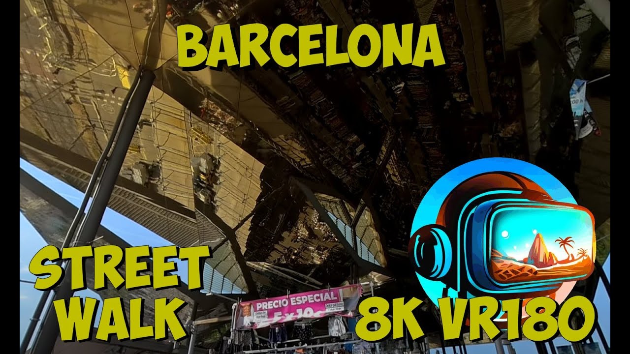 02 Barcelona Spain This market is under a giant golden mirror and is amazing 8K 4K VR180 3D Travel