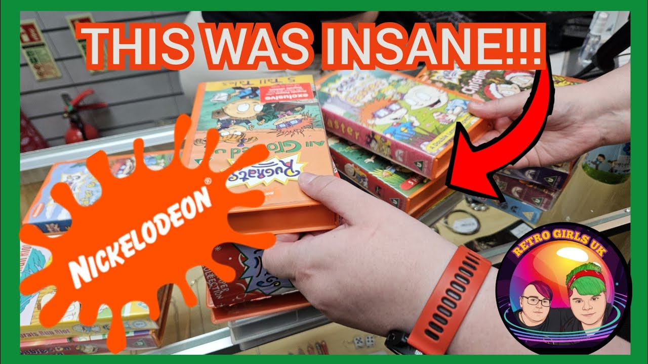 INSANE Nickelodeon Charity Shop Score!! | Retro Girls UK #retro #vhs #nickelodeon #rugrats #4k