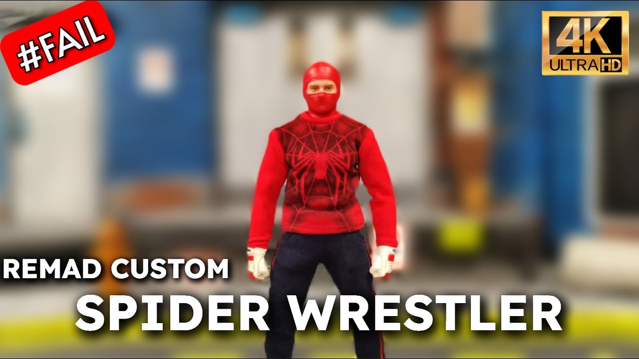 Remad Custom Spider Wrestler 1/12 action figure Unboxing REVIEW #mezco #spiderman #marvel #spider