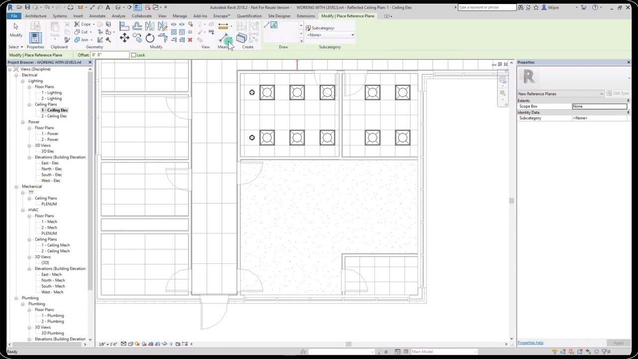 Reference Planes in Revit- Revit tutorials- Revit Software