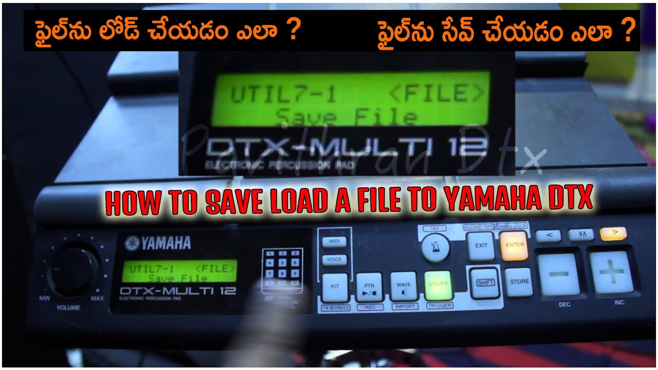 #YAMAHA DTX MULTI 12 HOW TO SAVE LOAD BY #PAVITHRAN_THADIPRTI