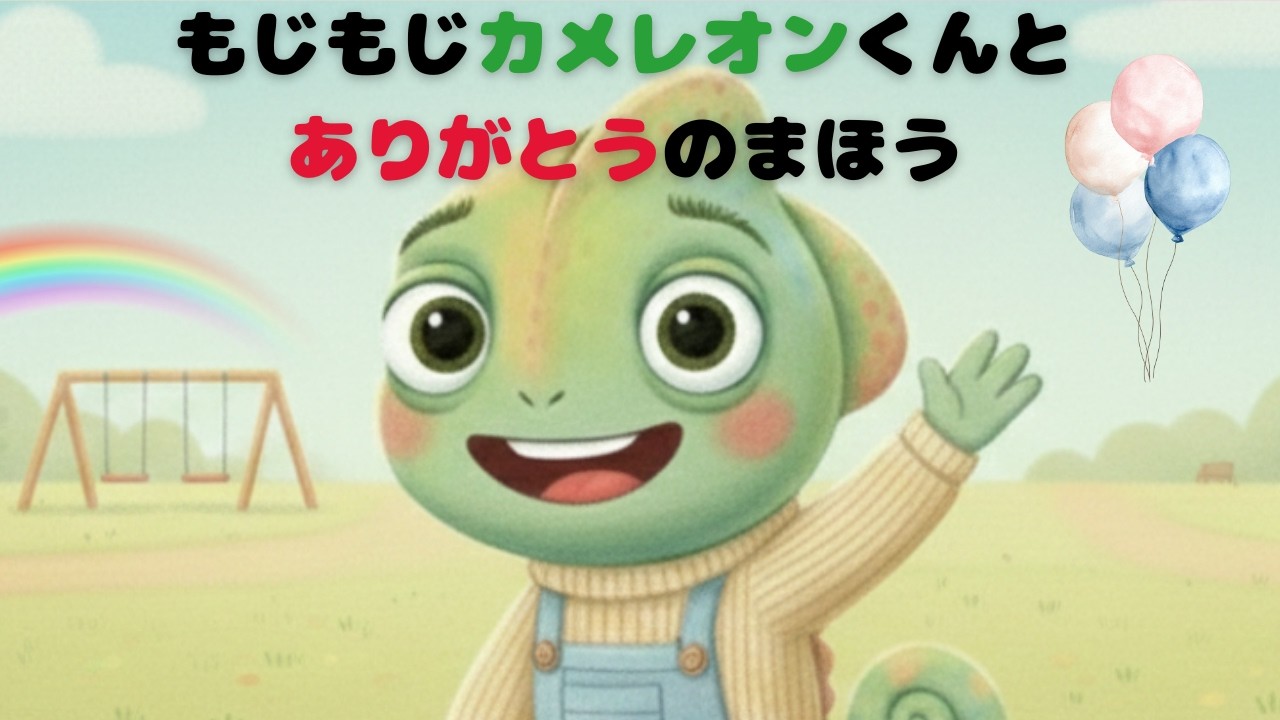 【絵本】もじもじカメレオンくんと「ありがとう」のまほう【読み聞かせ】