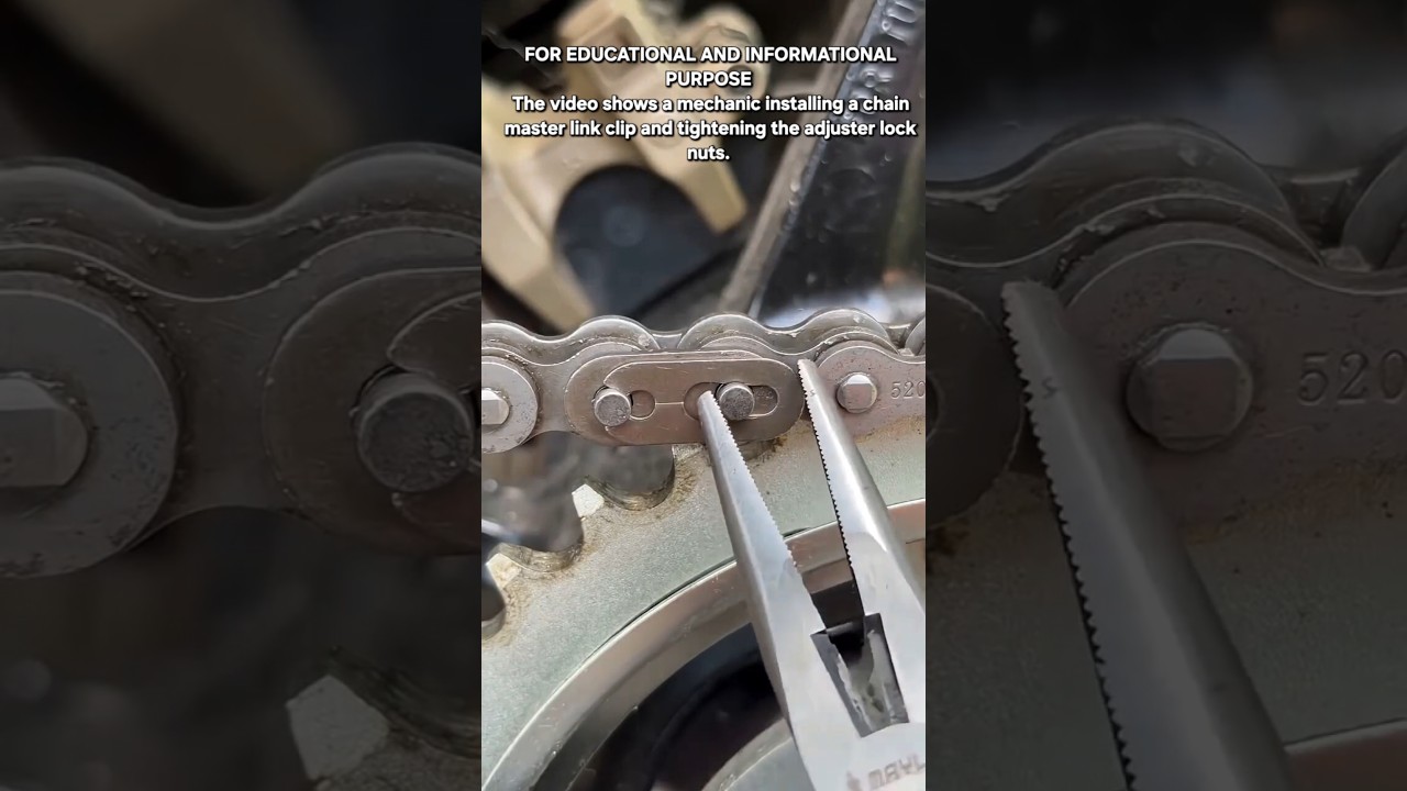 How to Properly Install a Chain Master Link and Adjust Tension