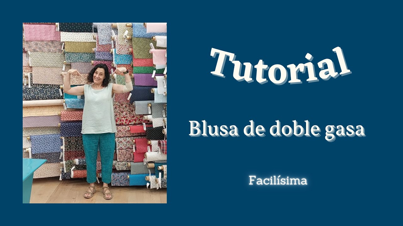 Blusa fácil de doble gasa (con patrón)