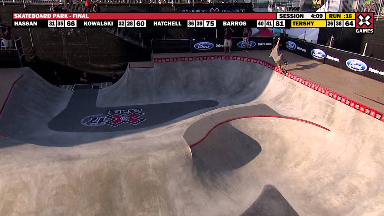X Games 17:  Raven Tershy wins Skateboard Park Gold