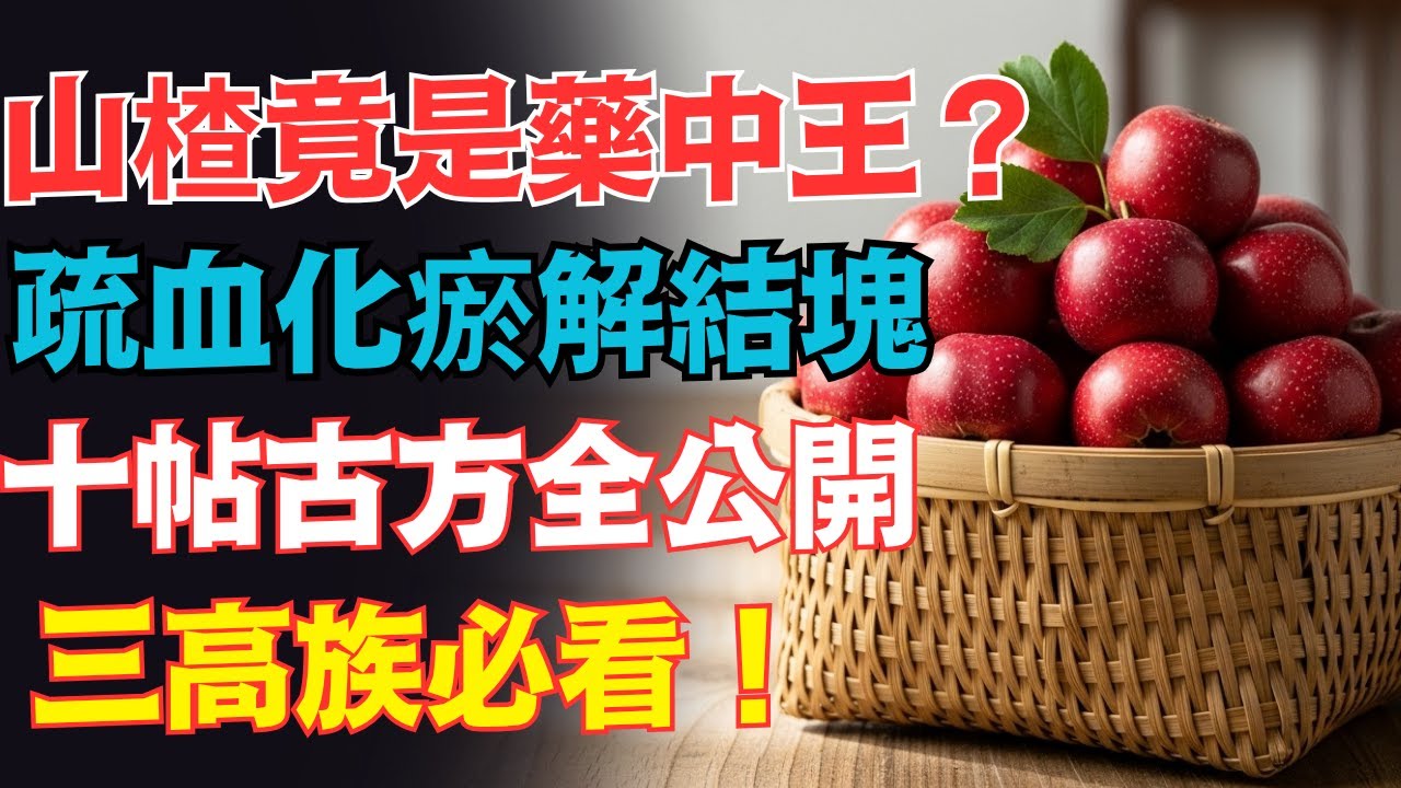 山楂才是真正的「藥王」？10個中醫秘方教你清血管、化結節、補氣血#養生 #陳皮 #枸杞 #紅棗