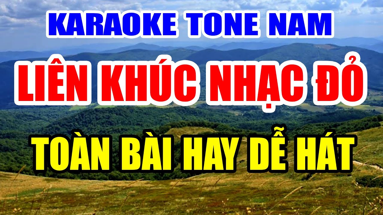 Liên Khúc Nhạc Đỏ Karaoke Remix Tone Nam Dễ Hát Nhất | Toàn Bài Hay Tuyển Chọn | Nhạc Sống Khánh My