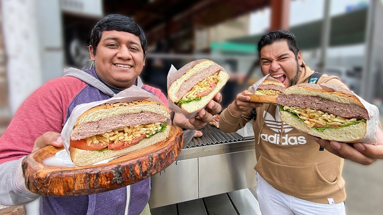 PRIMERA SANGUCHERIA dentro del CAMAL de Yerbateros 💚¿100% Pura Carne? | Mi Receta Mágica