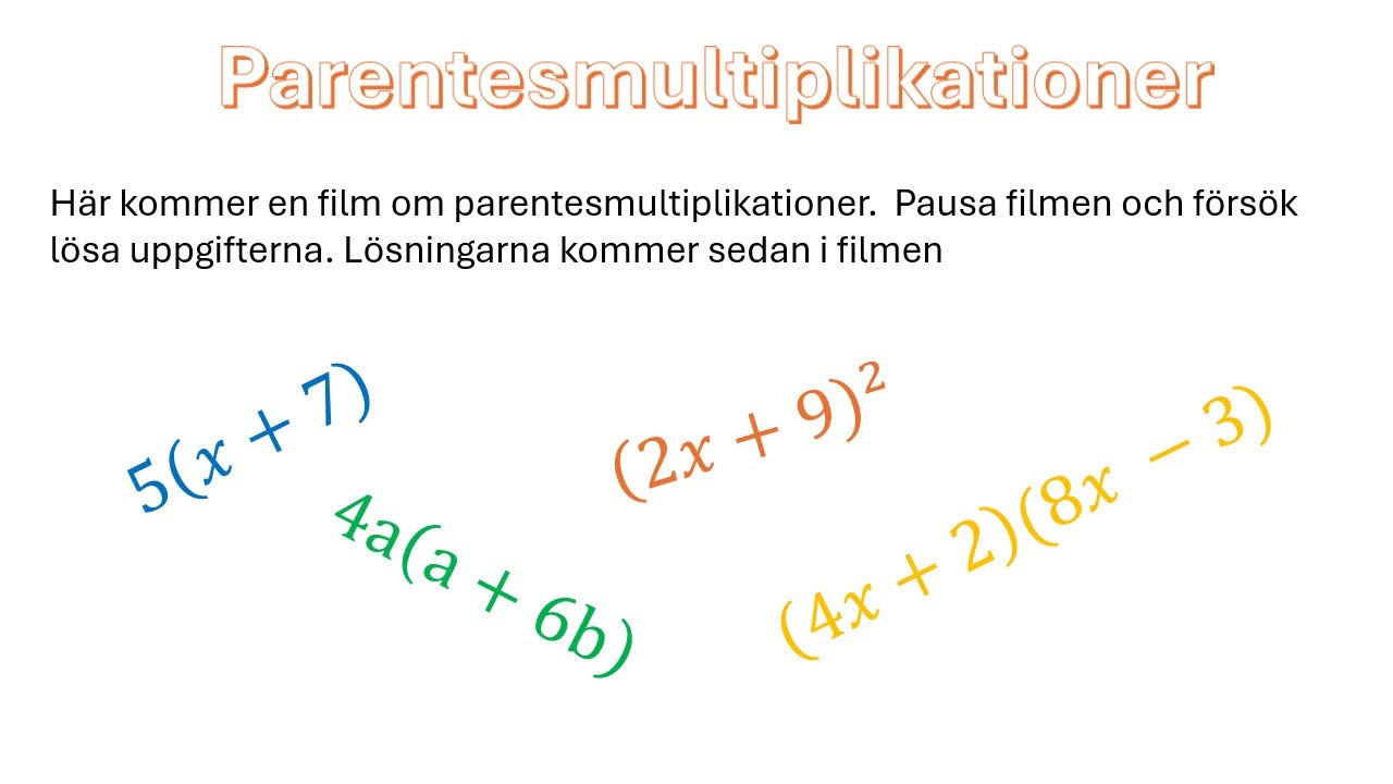 Film om parentesmultiplikation