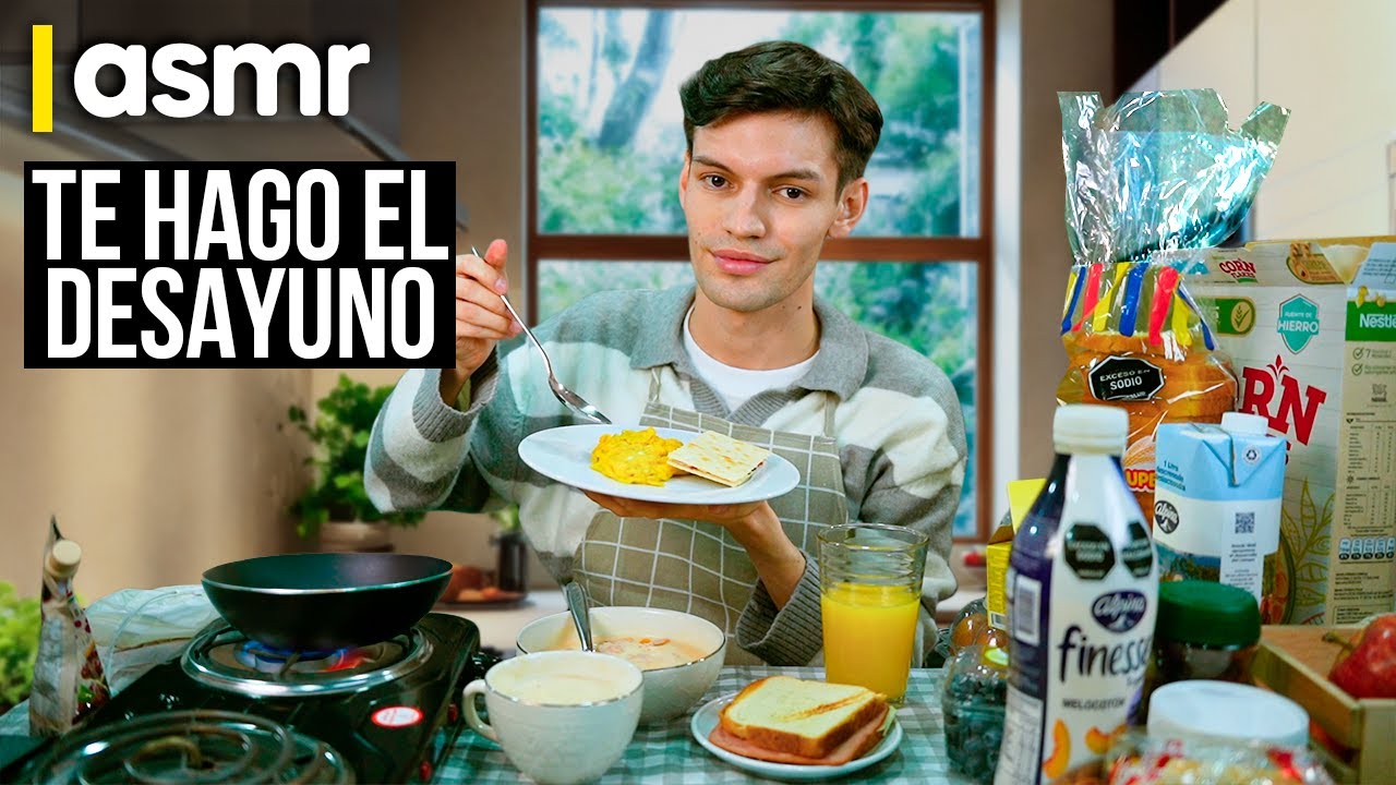 ASMR espa&ntilde;ol atencion personal para dormir en minutos preparo el desayuno